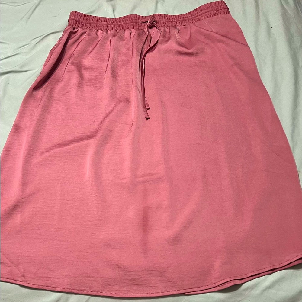 PINK MAUVE MIDI SKIRT